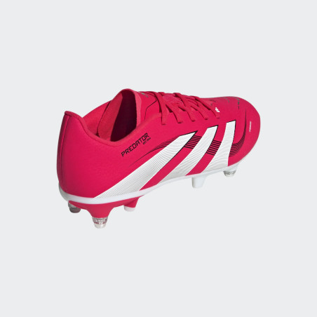 Crampons Enfants hybrides Adidas Predator League SG Rouge