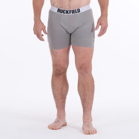 Lot de 2 boxers en coton Ruckfield Essentiels noir/gris