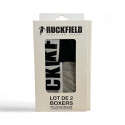 Lot de 2 boxers en coton Ruckfield Essentiels noir/gris