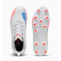 Crampons Moulés Enfants Puma Future 8 Play FG/AG Jnr Blanc