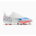 Crampons Moulés Enfants Puma Future 8 Play FG/AG Jnr Blanc