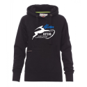 Sweat Capuche Femme Atlanta "Les Gazelles" Noir