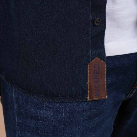 CHEMISE MANCHES LONGUES SELECTED RUGBY RUCKFIELD BLEU MARINE