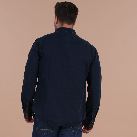 CHEMISE MANCHES LONGUES SELECTED RUGBY RUCKFIELD BLEU MARINE