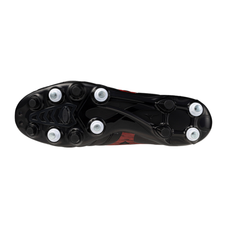 Crampons Hybrides Mizuno Monarcida NEO III Pro Mix Noir et Rouge
