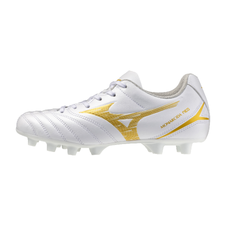 Crampons Enfants Mizuno Monarcida Neo III Select Junior Blanc/Or