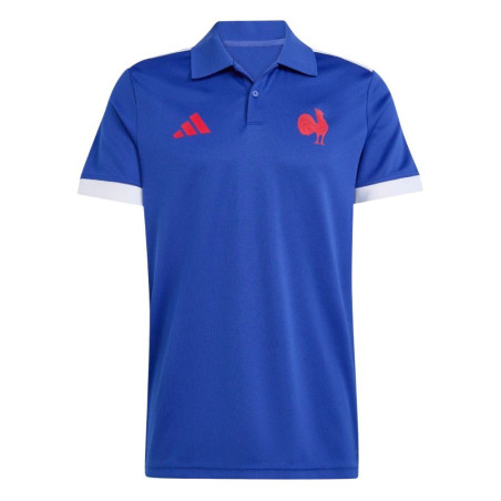 POLO SUPPORTER FFR ADIDAS BLEU