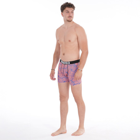 LOT DE 2 BOXERS MAORI RUGBY RUCKFIELD Orange vif