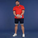 POLO MANCHES COURTES ASTERIX RUCKFIELD ROUGE