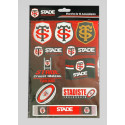 Planche 10 Stickers Autocollants Format A4 Stade Toulousain