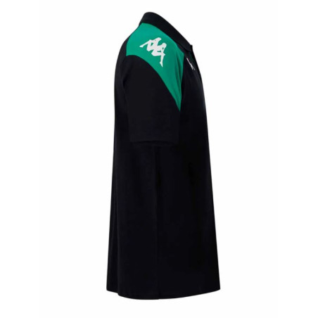 Polo Coton Laneto Adulte RCMA Kappa Noir/Vert