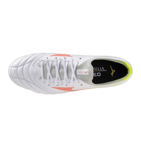 Crampons Hybrides Mizuno Morelia Neo V B Pro Mix Blanc/Orange