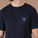 T-SHIRT MANCHES COURTES RUCKFIELD BLEU MARINE