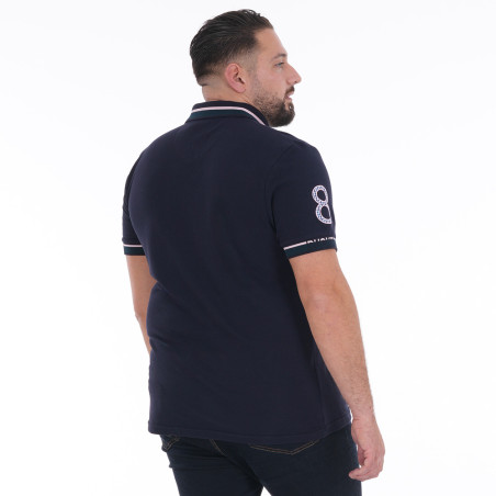 POLO MANCHES COURTES RUCKFIELD BLEU MARINE