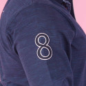POLO MANCHES LONGUES RUCKFIELD Bleu chiné