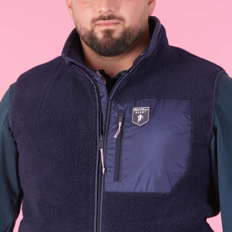 POLAIRE SANS MANCHE RUCKFIELD BLEU MARINE