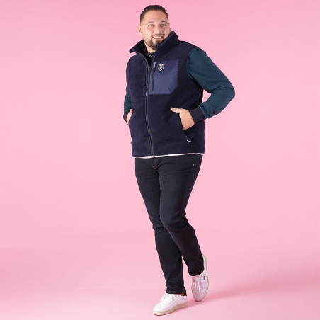POLAIRE SANS MANCHE RUCKFIELD BLEU MARINE