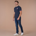 T-SHIRT MANCHES COURTES RUCKFIELD Bleu chiné