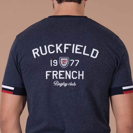 T-SHIRT MANCHES COURTES RUCKFIELD Bleu chiné