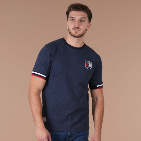 T-SHIRT MANCHES COURTES RUCKFIELD Bleu chiné