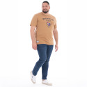 T-SHIRT MANCHES COURTES RUCKFIELD BEIGE FONCE