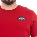 T-SHIRT MANCHES COURTES RUCKFIELD ROUGE FONCE