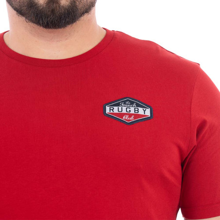 T-SHIRT MANCHES COURTES RUCKFIELD ROUGE FONCE