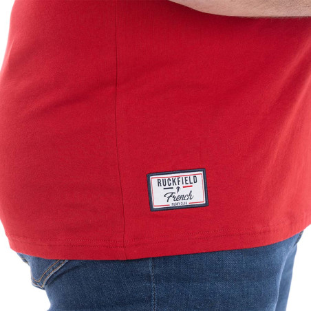 T-SHIRT MANCHES COURTES RUCKFIELD ROUGE FONCE