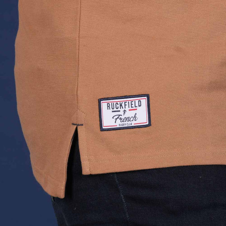 POLO MANCHES COURTES RUCKFIELD BEIGE FONCE