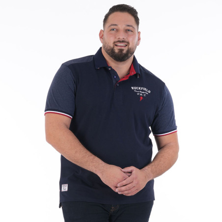 POLO MANCHES COURTES RUCKFIELD BLEU MARINE