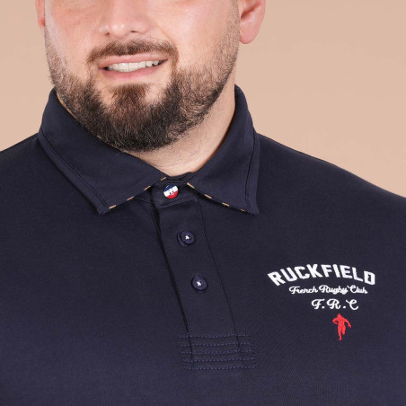 POLO MANCHES LONGUES RUCKFIELD BLEU MARINE