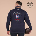 POLO MANCHES LONGUES RUCKFIELD BLEU MARINE