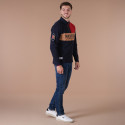 POLO MANCHES LONGUES RUCKFIELD BLEU MARINE