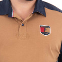 POLO MANCHES LONGUES RUCKFIELD BEIGE FONCE