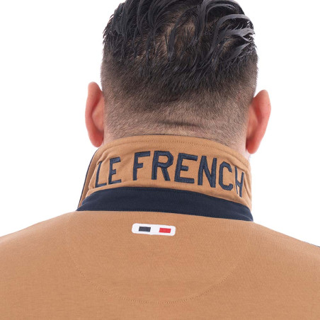 POLO MANCHES LONGUES RUCKFIELD BEIGE FONCE
