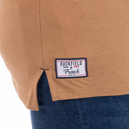 POLO MANCHES LONGUES RUCKFIELD BEIGE FONCE