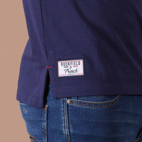 POLO MANCHES LONGUES RUCKFIELD Bleu fonce