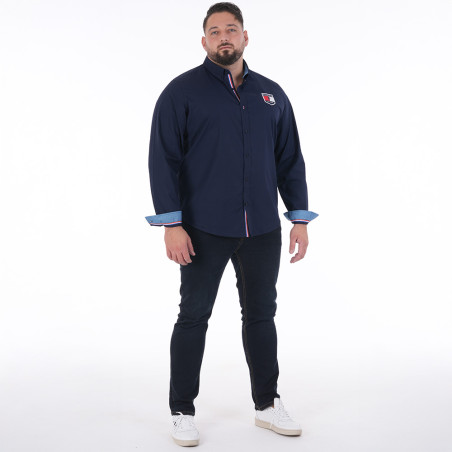 CHEMISE MANCHES LONGUES RUCKFIELD BLEU MARINE