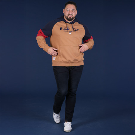 SWEAT CAPUCHE RUCKFIELD BEIGE FONCE