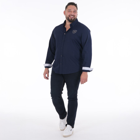 CHEMISE MANCHES LONGUES RUCKFIELD BLEU MARINE