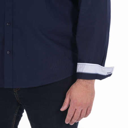 CHEMISE MANCHES LONGUES RUCKFIELD BLEU MARINE