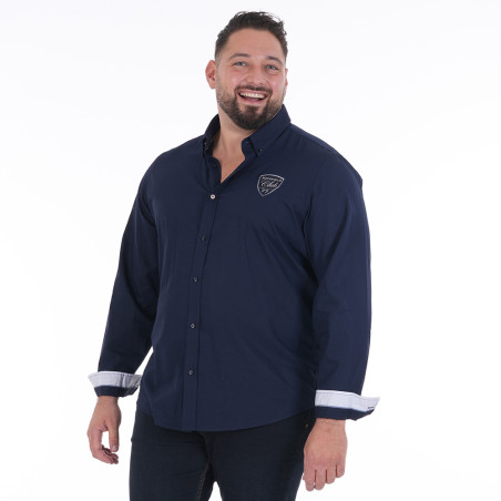 CHEMISE MANCHES LONGUES RUCKFIELD BLEU MARINE