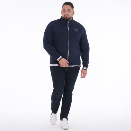 SWEAT ZIPPE RUCKFIELD BLEU MARINE