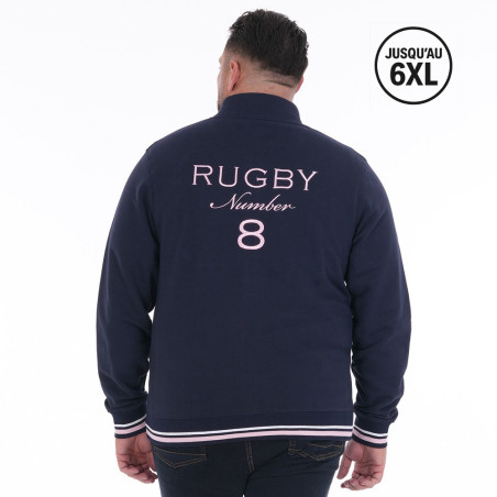 SWEAT ZIPPE RUCKFIELD BLEU MARINE