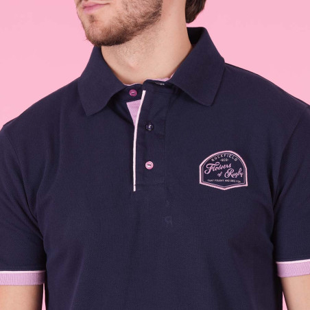 POLO MANCHES COURTES RUCKFIELD BLEU MARINE