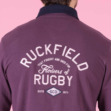 POLO MANCHES LONGUES RUCKFIELD VIOLET