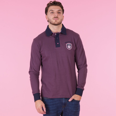 POLO MANCHES LONGUES RUCKFIELD VIOLET