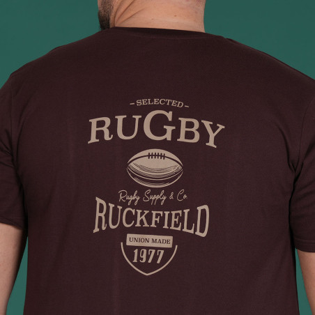 T-SHIRT MANCHES COURTES RUCKFIELD BORDEAUX