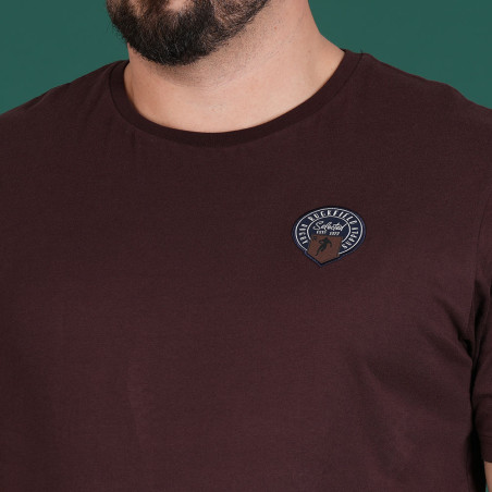 T-SHIRT MANCHES COURTES RUCKFIELD BORDEAUX