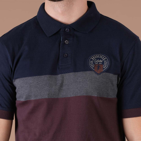 POLO MANCHES COURTES RUCKFIELD BLEU MARINE
